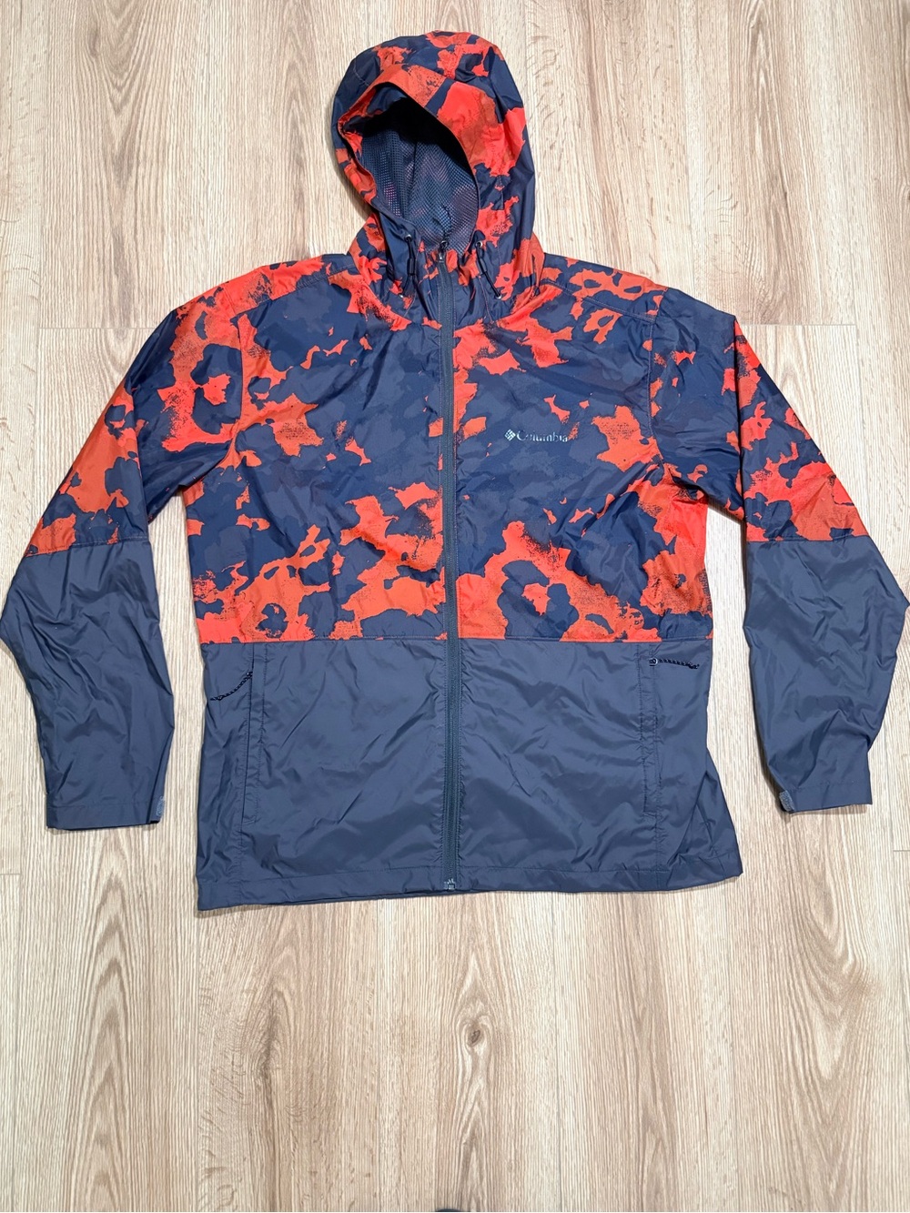 Columbia Red and Navy Windbreaker Jacket‎